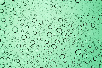 water droplets on glass