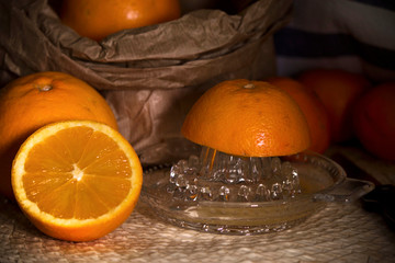 orange juice on the table