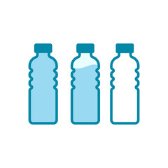 bottle icon in trendy flat design 