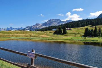 Laghetto a Passo Lavazè, in Trentino Alto Adige
