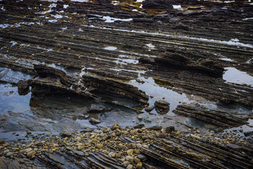 Atlantic coast near Gastelugache island. Basque country. Northern spain