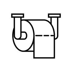tissue toilet icon vector template