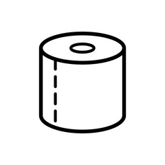 tissue toilet icon vector template