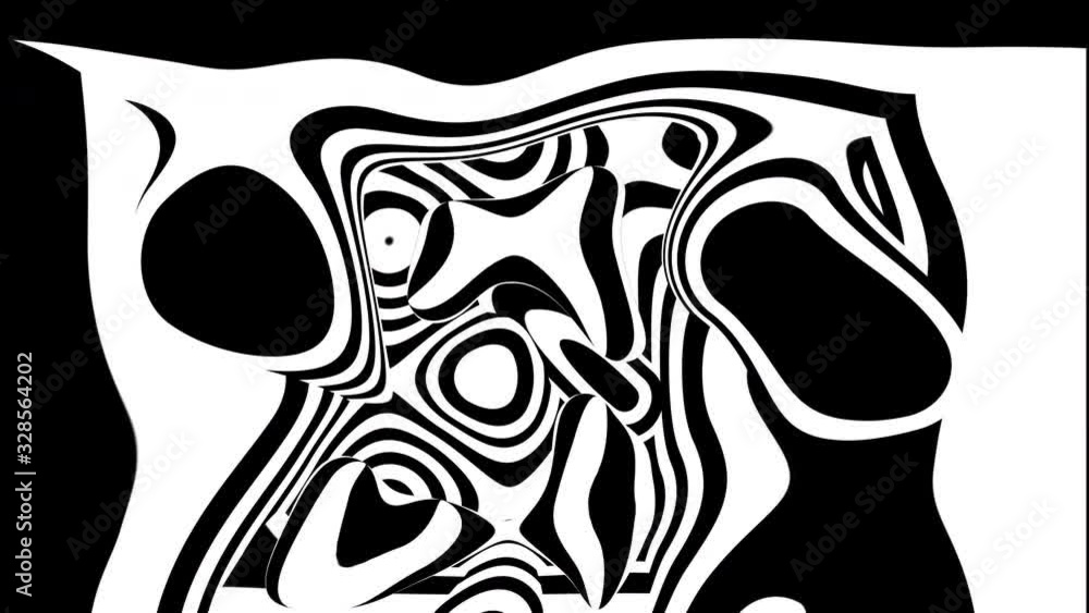 Poster black and white stripes. computer generated abstract background, 3d rendering backdrop