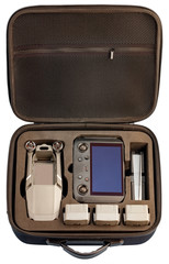 Naklejka premium Protective bag for carrying the quadrocopter, remote control and batteries.