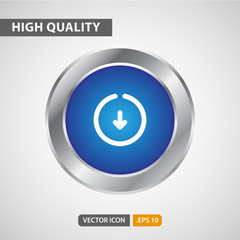 download icon for your web site design, logo, app, UI. Vector graphics illustration and editable stroke. EPS 10.