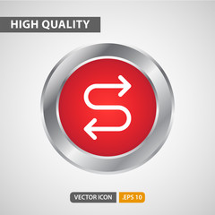 curved arrow. arrow sign for your web site design, logo, app, UI. Vector graphics illustration and editable stroke. EPS 10.