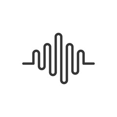 Sound Wave Icon Vector Illustration