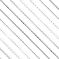 Very thin double black lines on white. Seamless vector pattern, repeat the straight strip texture background