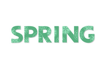 Creative design of spring symbol