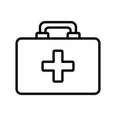 first aid box icon vector template