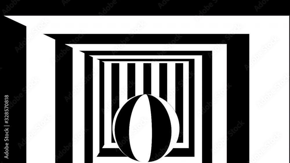 Poster black and white stripes. computer generated abstract background, 3d rendering backdrop