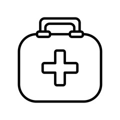 first aid box icon vector template