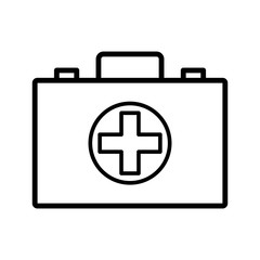first aid box icon vector template