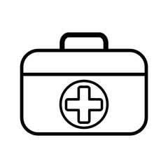 first aid box icon vector template
