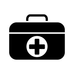 first aid box icon vector template