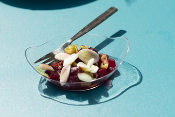 Ensalada de remolacha con cebollino