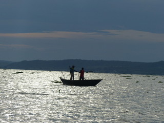 Fishermen on Lake Victoria