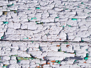  Abstract background from white peeling paint
