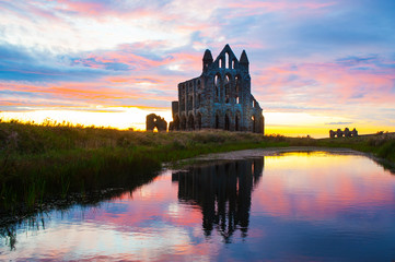 Work by DCA- Stunning sunset at Whitby Abbey -2019
