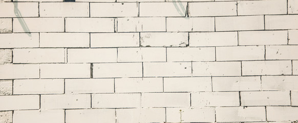 old white brick wall