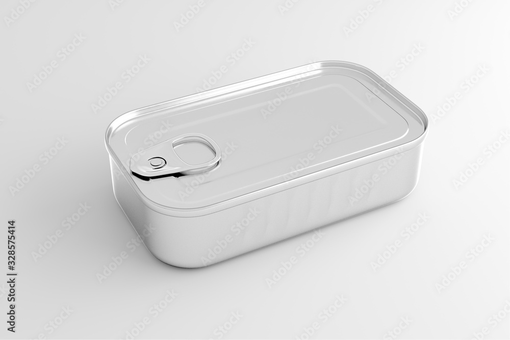 Poster food can isolated on a background - 3d rendering