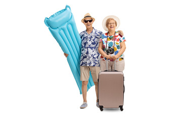 Senior man and woman on a summer holiday