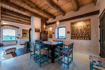 Interior of restaurant