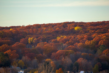 sunset in the mountains