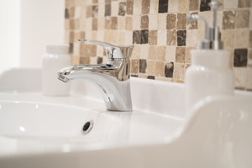 Fototapeta premium sink in bathroom