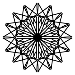 Abstract mandala on white background