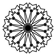 Obraz premium Abstract mandala on white background