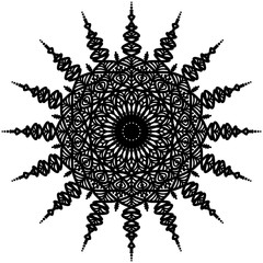 Abstract mandala on white background