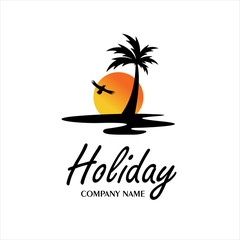 logo Summer holidays design Labels, Badges,emblem,vector illustration,  logo design inspiration
