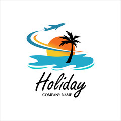 Fototapeta na wymiar logo Summer holidays design Labels, Badges,emblem,vector illustration, logo design inspiration
