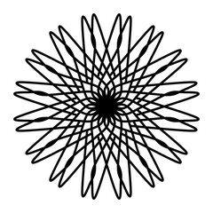 Abstract mandala on white background