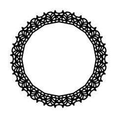 Abstract mandala on white background