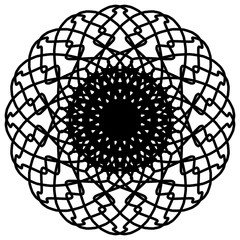 Abstract mandala on white background