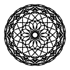 Abstract mandala on white background