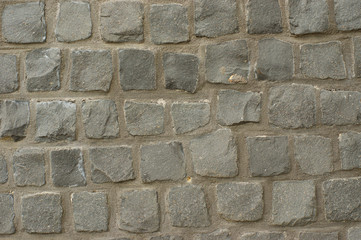 Gray cobble stone pattern background