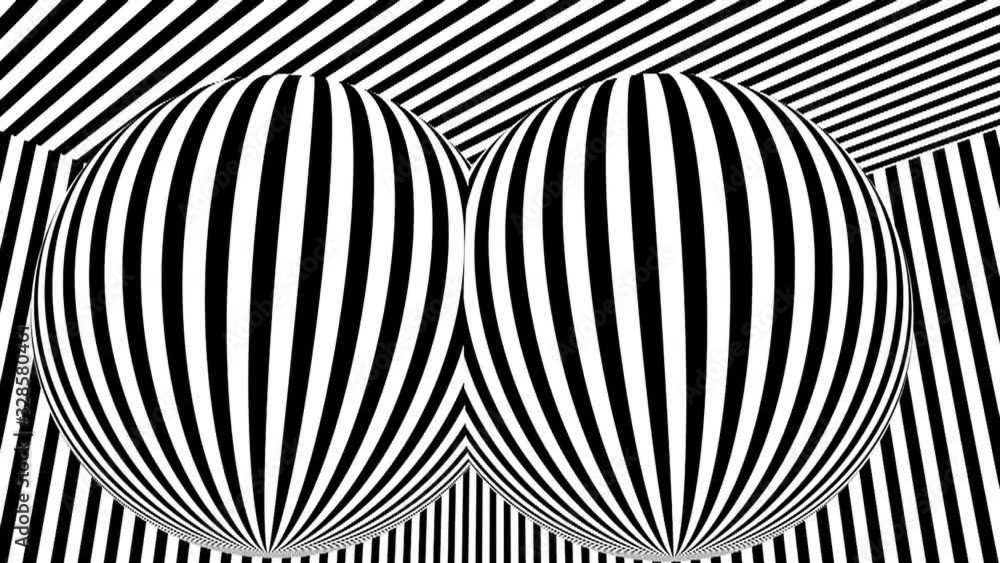 Poster black and white stripes. computer generated abstract background, 3d rendering backdrop