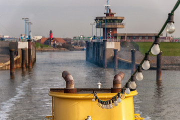 Hafeneinfahrt von Büsum