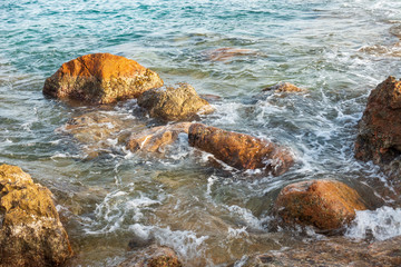 Naklejka premium A clear day at the Renega de Oropesa beach