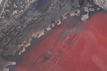iron texture of the burnt part of the car .