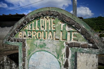 St. Vincent and the Grenadines – Barrouallie town sign
