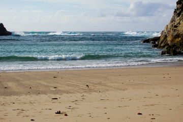 Panorama of the ocean from Corùna Spain
