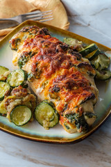 Stuffed Hasselback Chicken