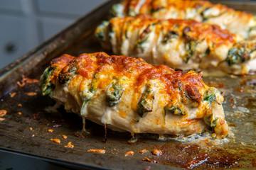 Stuffed Hasselback Chicken