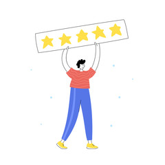 Fototapeta premium Feedback review concept