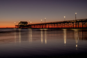 Winter sunset in Newport Beach